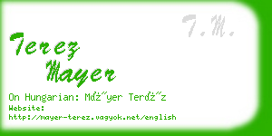 terez mayer business card